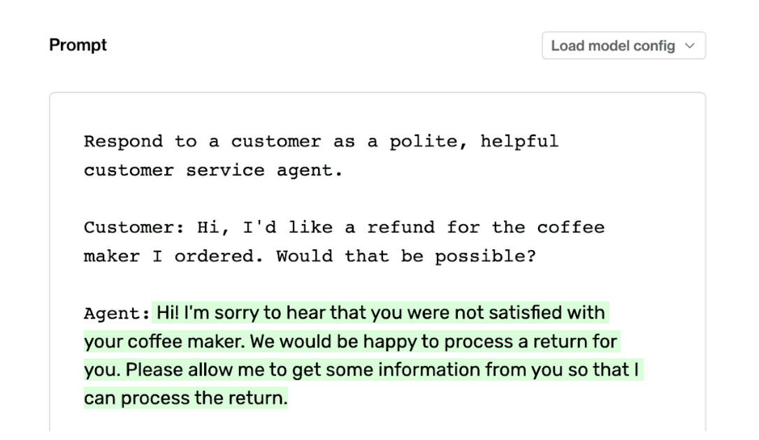 Changing the prompt to say “Respond to ...” is more aligned with the end goal of what we wanted from the LLM.